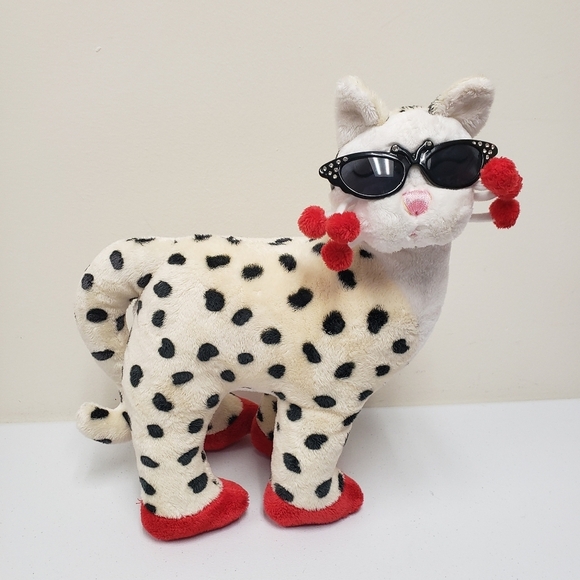 WhimsiClay 15" Whimsy Clay Shanice Cat Sunglasses Stuffed Animal Plush - Picture 1 of 9
